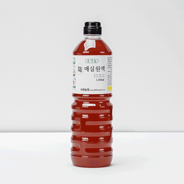 사천 무기농 유기농 매실 원액 엑기스 500ml