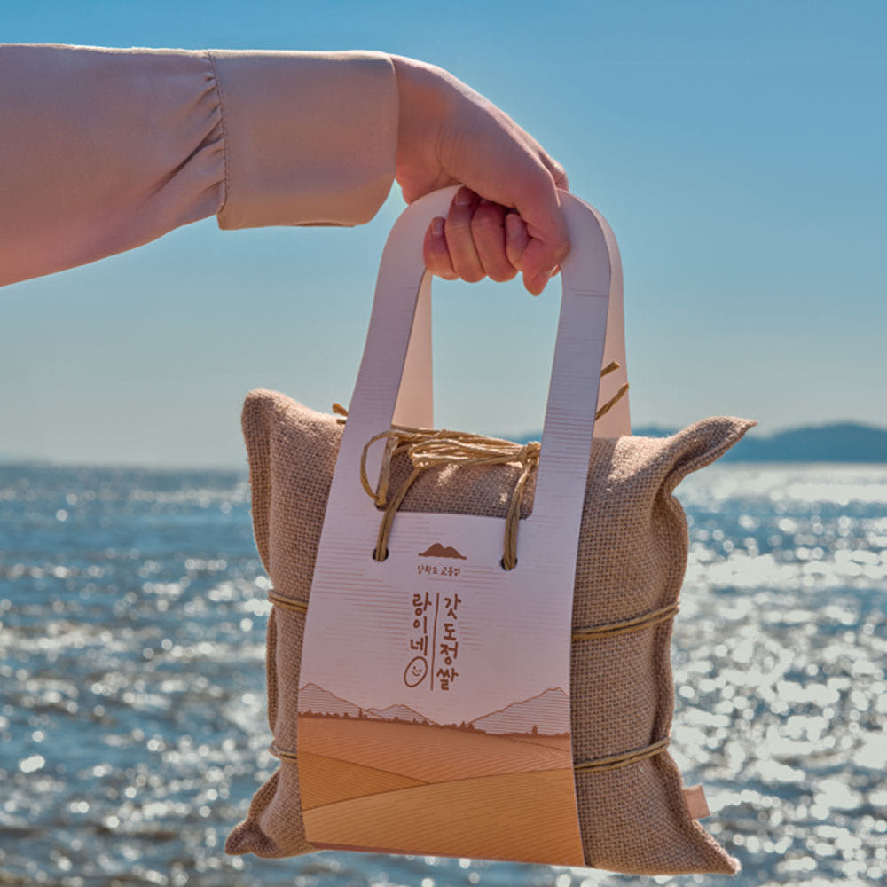 2.5Kg 옛가마니 선물포장/ 친환경 가방/ 당일도정