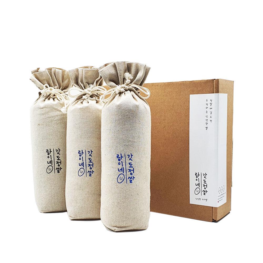 1KgX3개 선물세트 (백미2개, 7분도1개)/ 당일도정