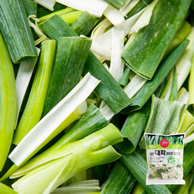 [재호식품] 냉동 대파 하프 절단 1kg