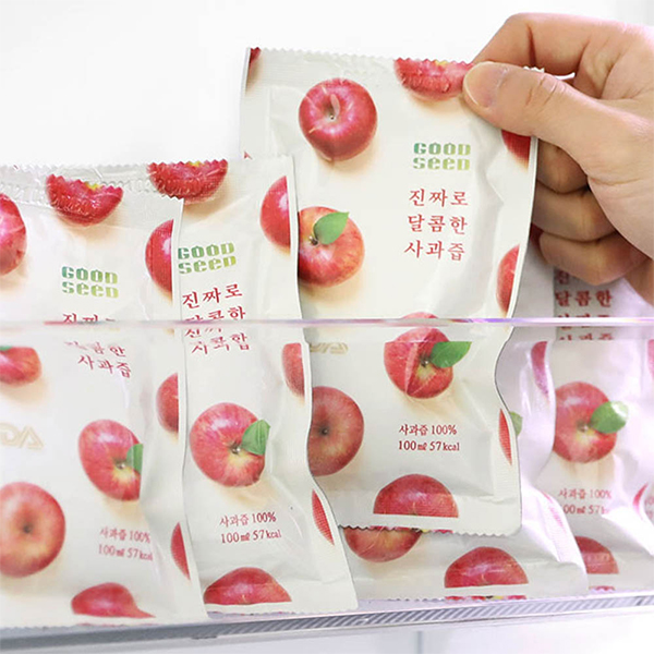 [굿씨드]  문경 사과로 만든 저온착즙 사과즙 100ml (50포/100포)