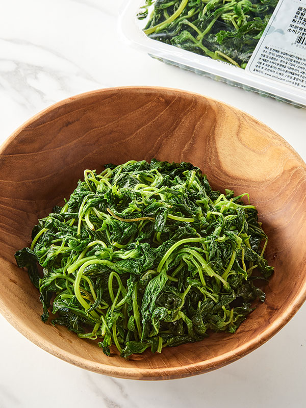 국산 데친 깻잎순 (250g, 순바라)