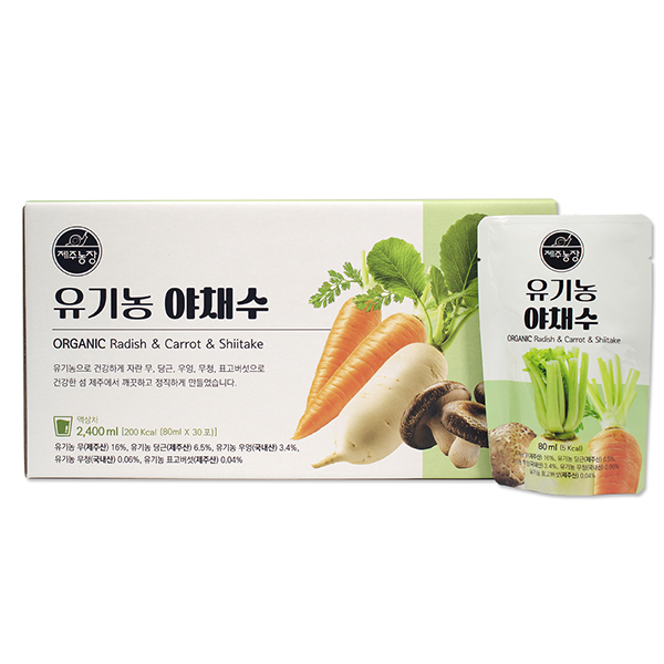 제주농장 유기농 야채수 (80ml x 30포)
