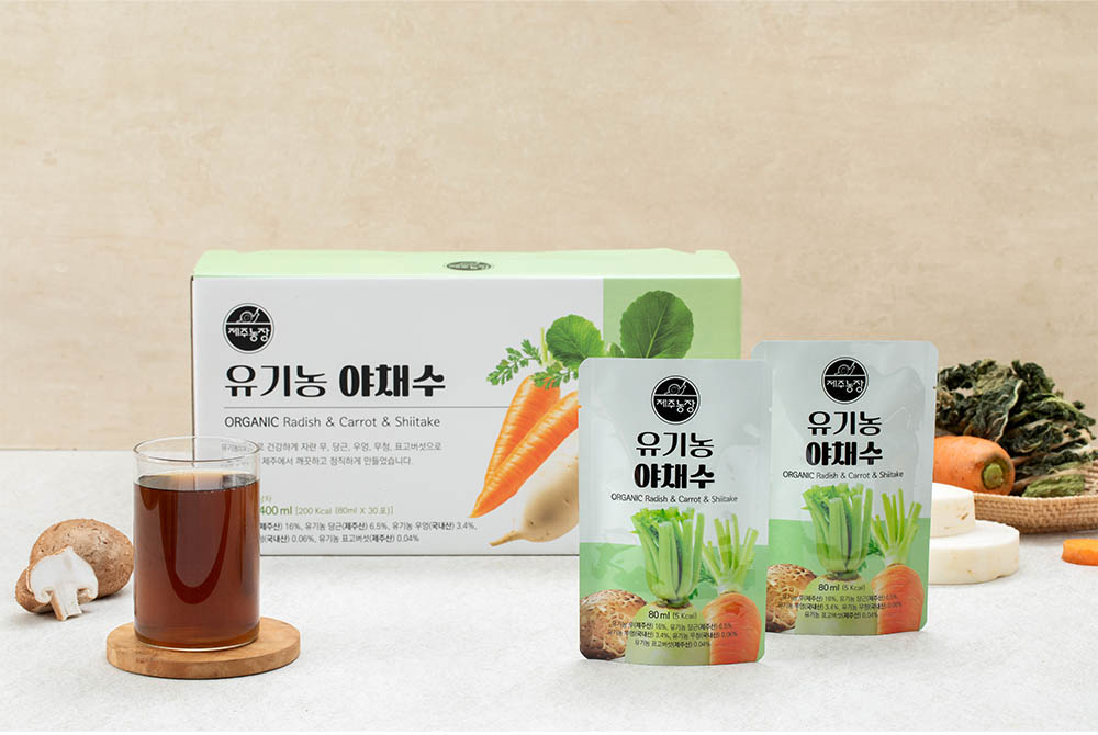 제주농장 유기농 야채수 (80ml x 30포)
