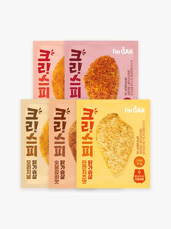 바삭한 크리스피 닭가슴살 5종 (90g×10팩)