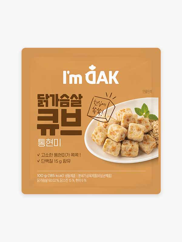 닭가슴살 큐브 통현미 (100g)