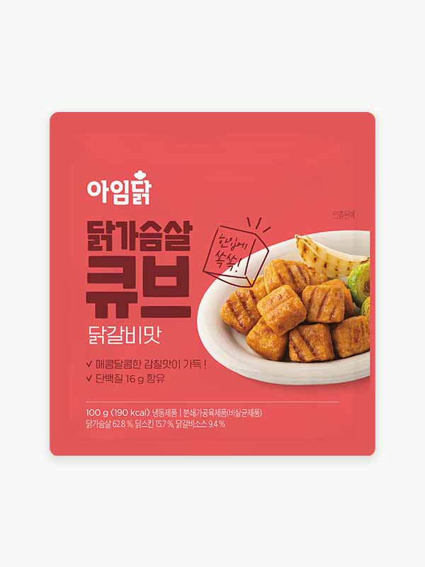 닭가슴살 큐브 닭갈비맛 (100g)