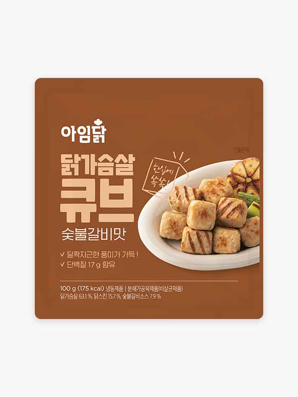 닭가슴살 큐브 숯불갈비 (100g)