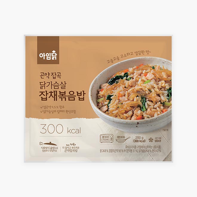 곤약잡곡 닭가슴살 잡채볶음밥 (200g)