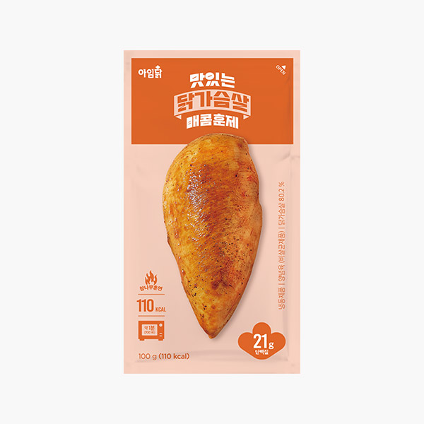 맛있는 닭가슴살 매콤 훈제 (100g)