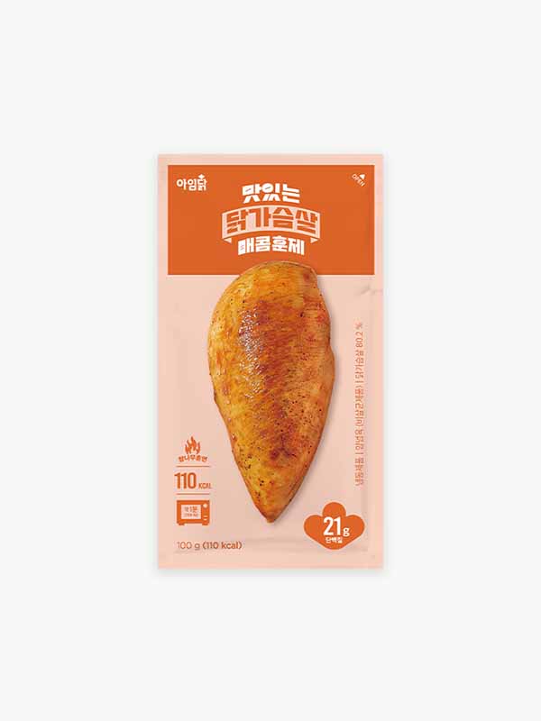 맛있는 닭가슴살 매콤 훈제 (100g)