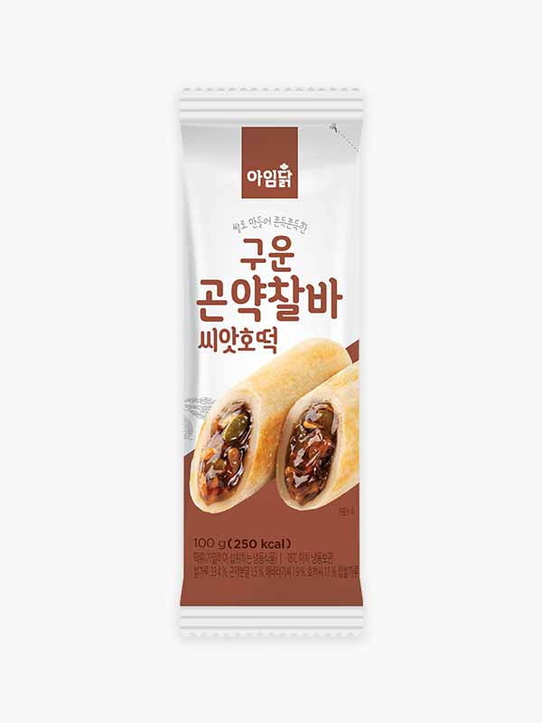 구운 곤약찰바 씨앗호떡 (100g)