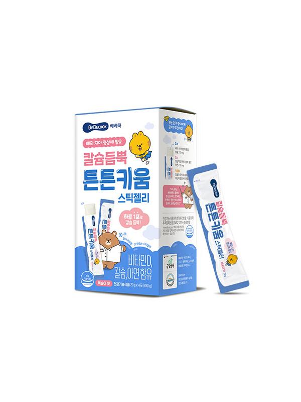[1+1] 베베쿡 칼슘듬뿍 튼튼키움 스틱젤리 280g (20g*14포)