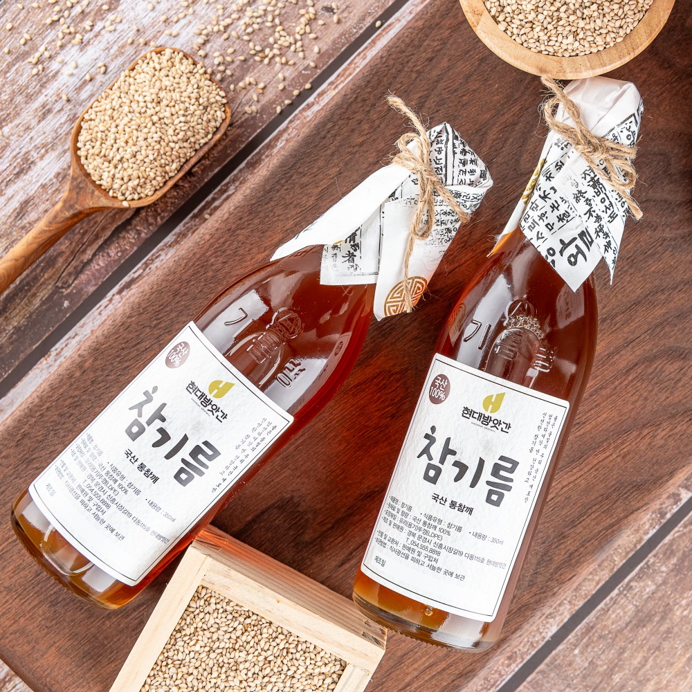 100% 국산 참기름 350ml
