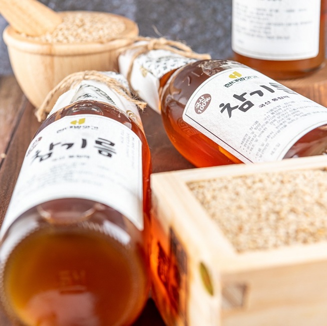 100% 국산 참기름 350ml