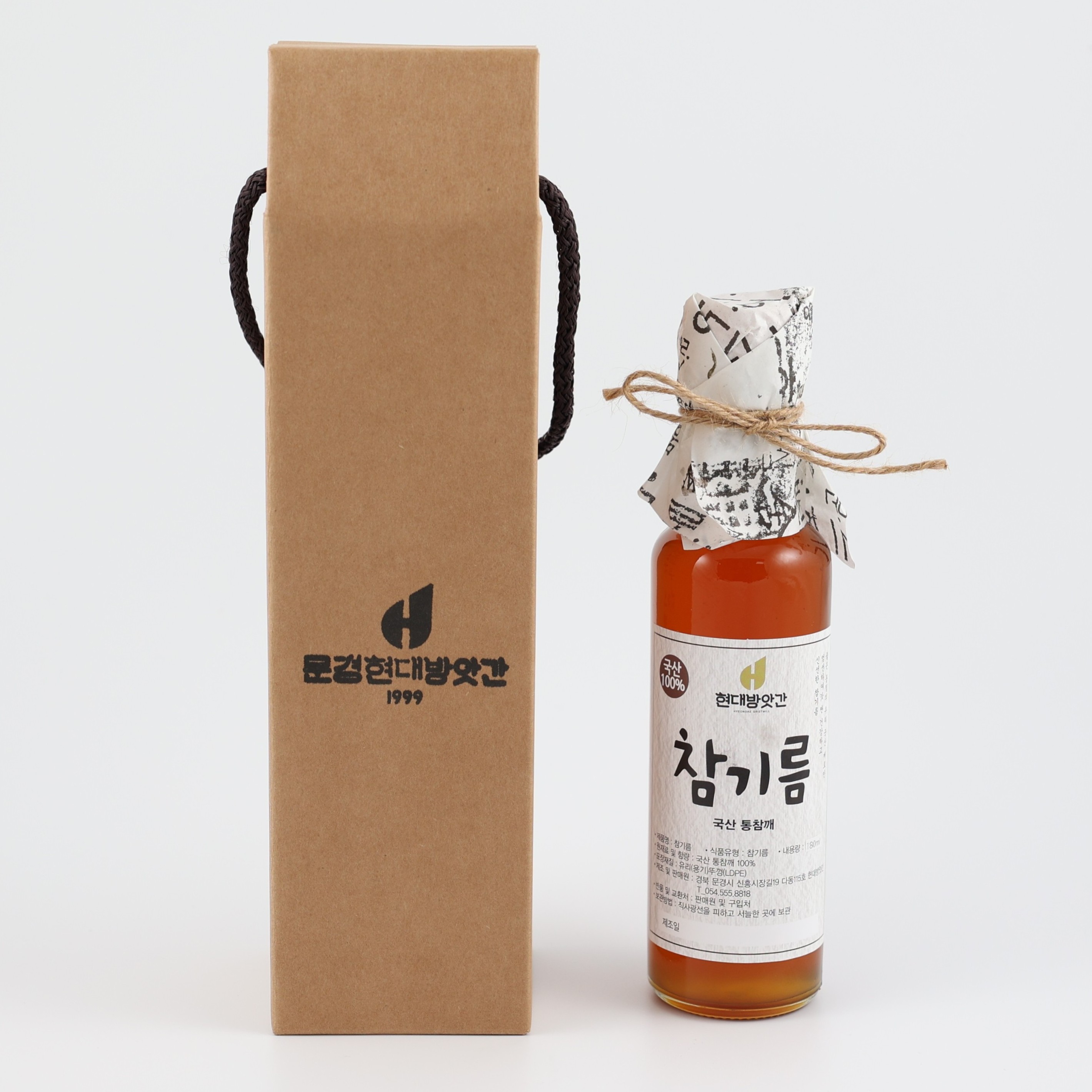 100% 국산 참기름 350ml