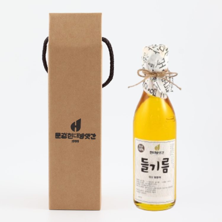 100% 국산 저온압착 들기름 350ml
