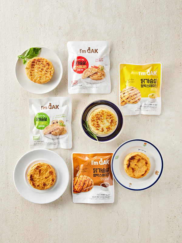 닭가슴살 함박&찰스테이크 4종 (100g×12팩)