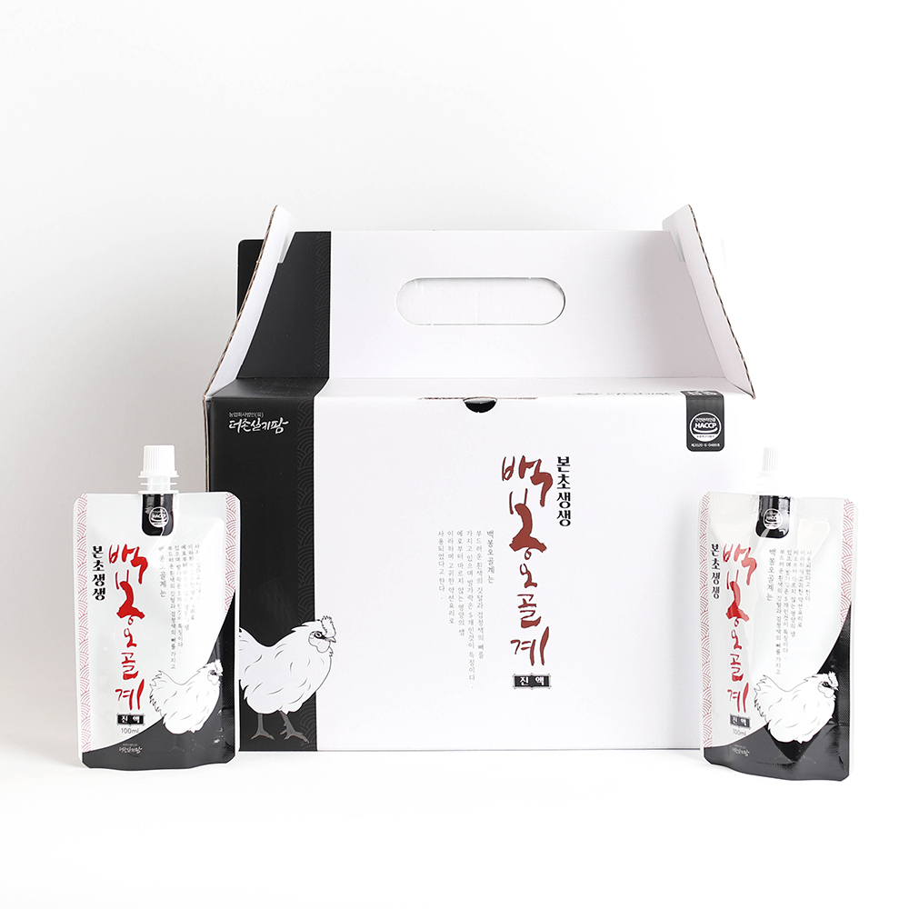 본초생생 백봉오골계진액 파우치 스파우트 100ml 130ml