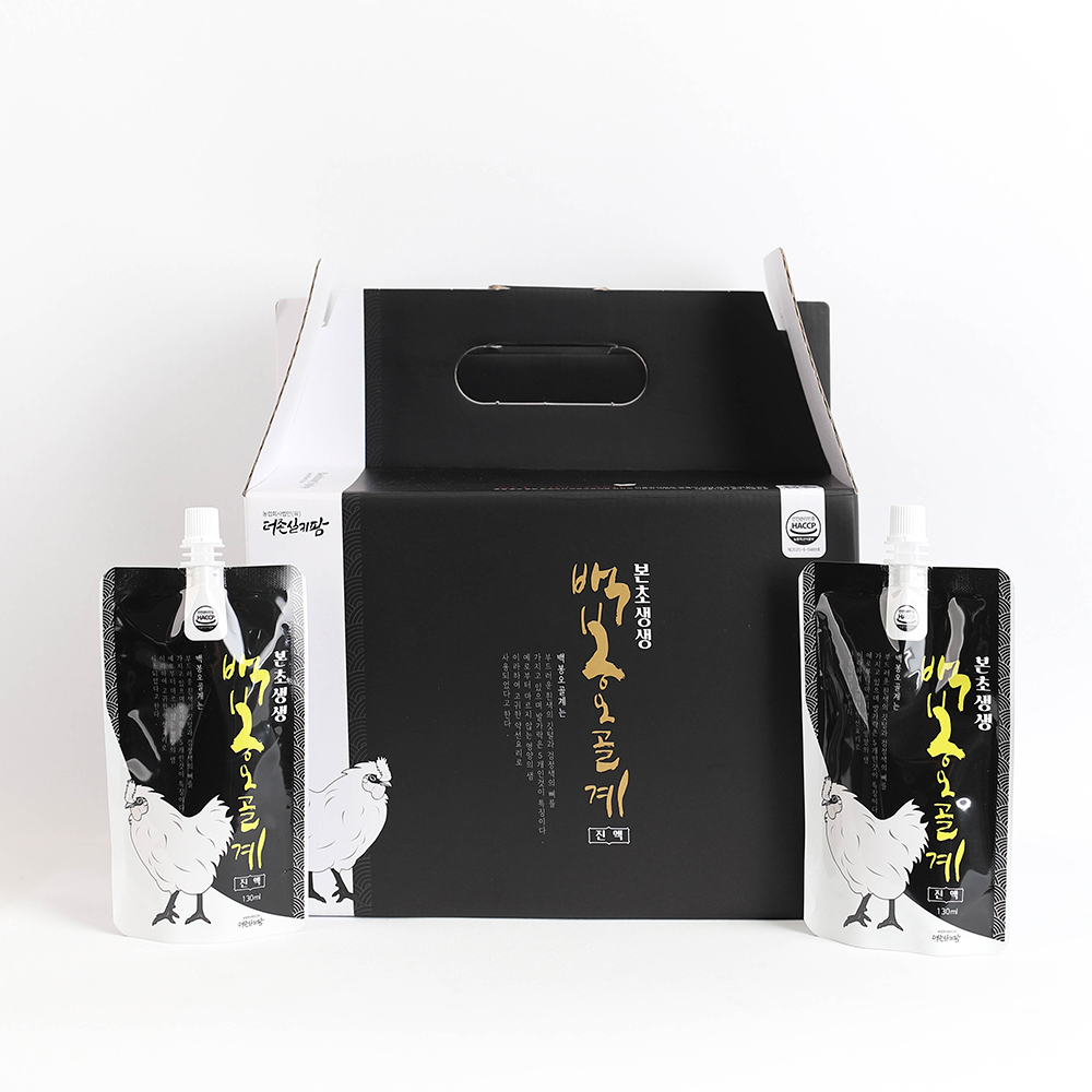 본초생생 백봉오골계진액 파우치 스파우트 100ml 130ml