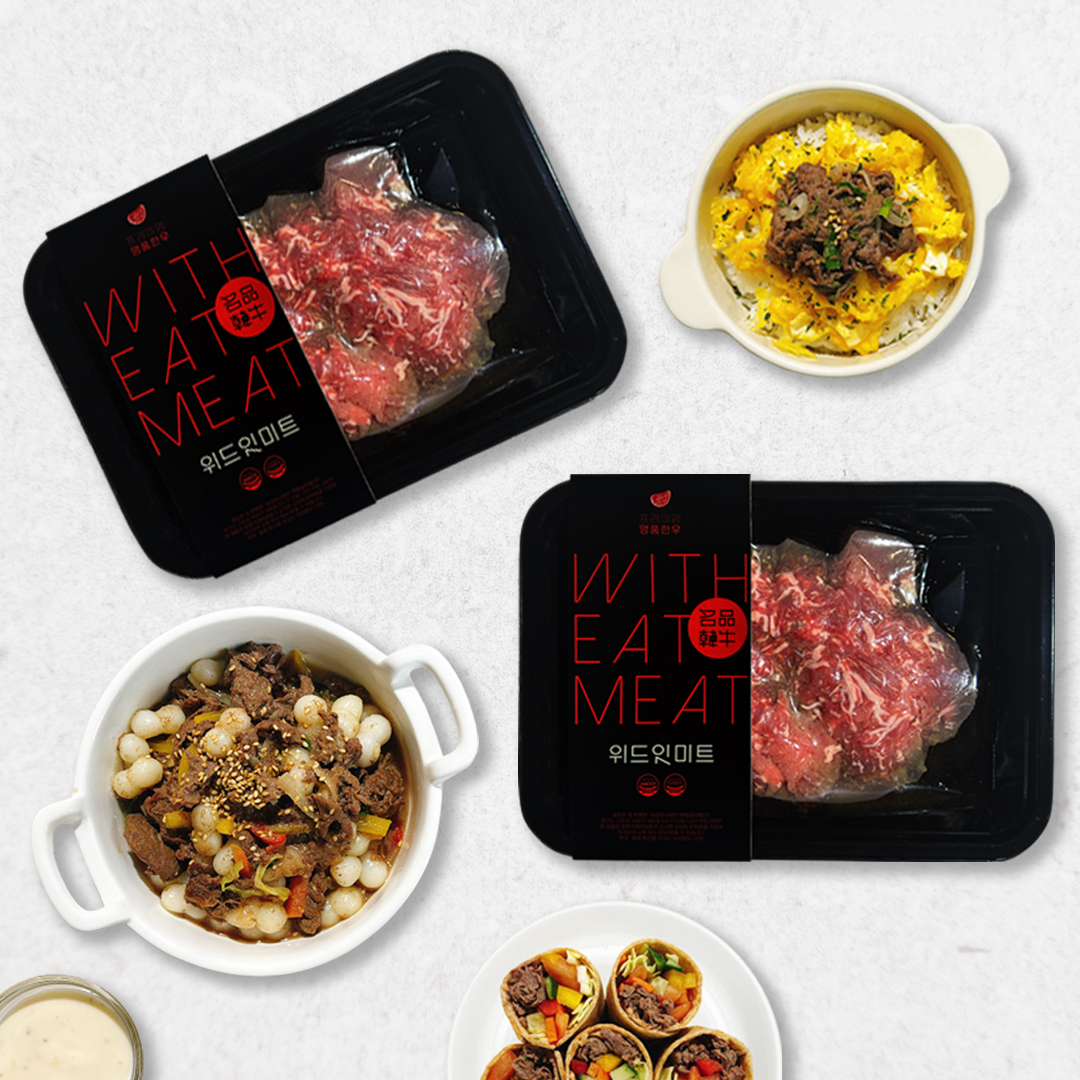위드잇 프리미엄 한우 양념 소불고기 200g X 2팩