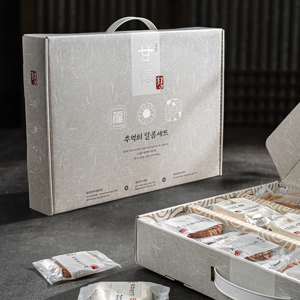 추억의 달콤 선물세트 감회 호박 찹쌀약과 모나카 수제 오란다 1BOX  총60개입