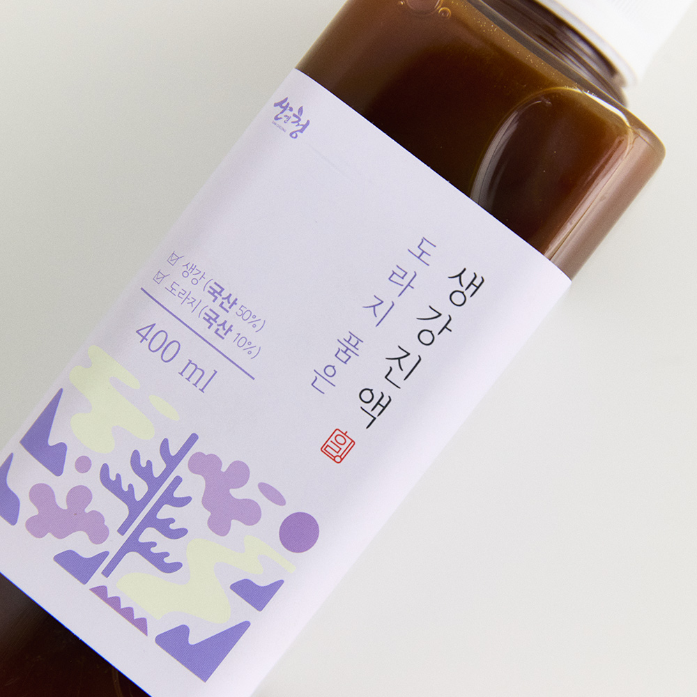 지리산 산청 도라지품은 생강진액 400ml (생강청) 힐링힐