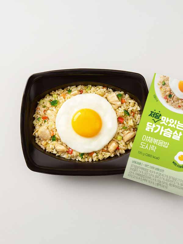 닭가슴살 야채볶음밥 도시락 (195g)