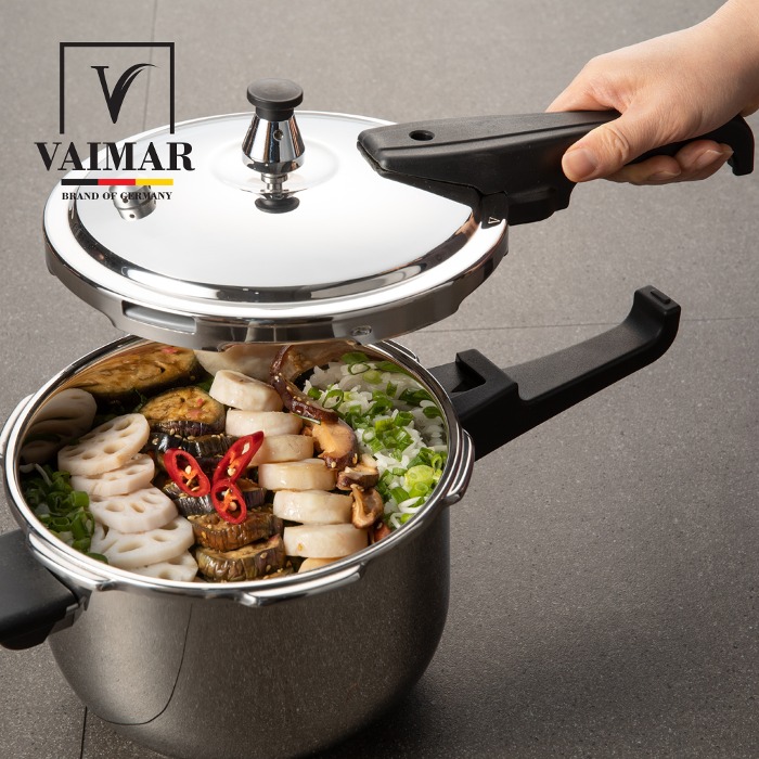 [VAIMAR] 바이마르 통3중 스텐 IH 압력솥 3L (3~4인용)