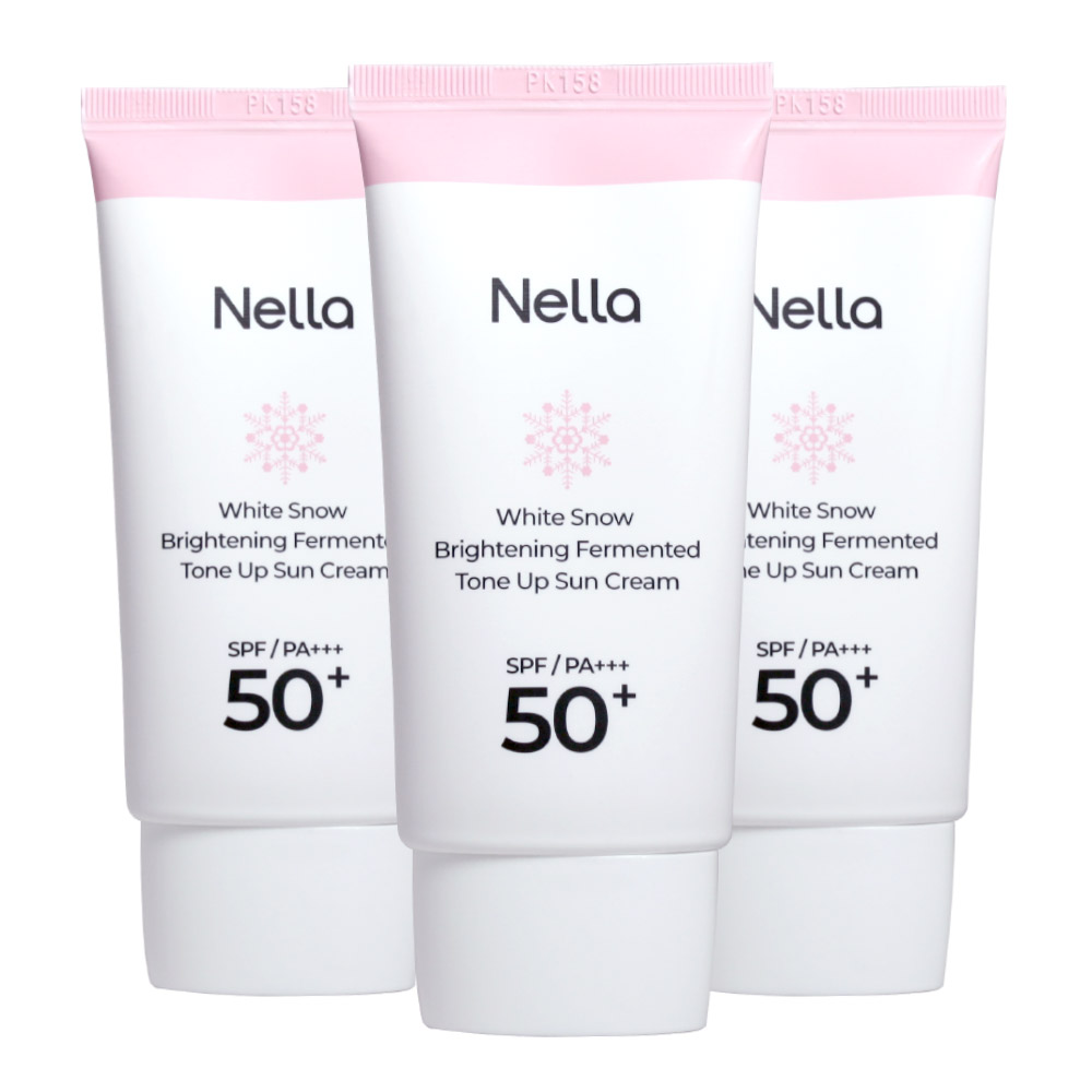 2+1 넬라 하얀눈 광채 발효 톤업 선크림50g