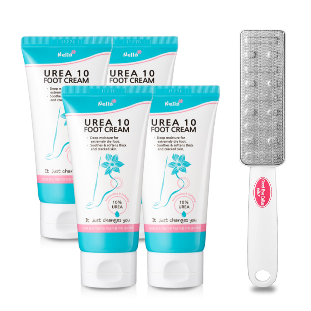 넬라 우레아 10 풋크림 100g *4개 + 풋파일