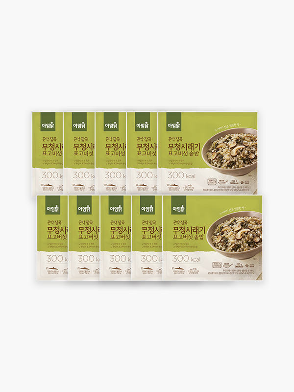 곤약잡곡 무청시래기 표고버섯솥밥 (200g×10팩)
