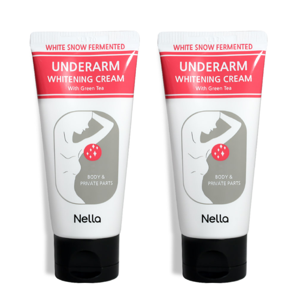 1+1 넬라 하얀눈 언더암 화이트닝 크림 50g 겨드랑이미백크림