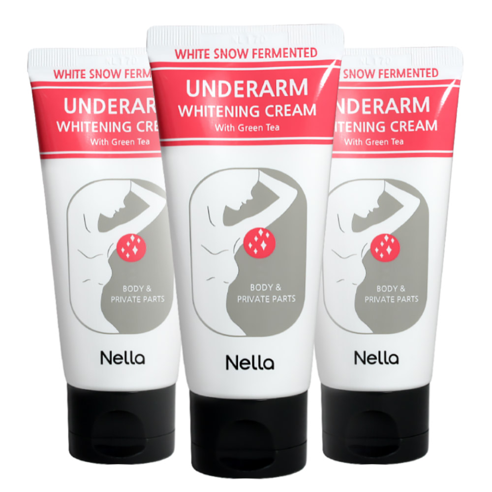2+1 넬라 하얀눈 언더암 화이트닝 크림 50g 겨드랑이미백크림