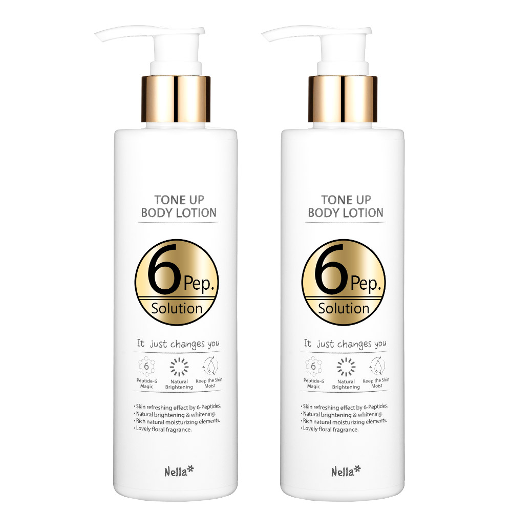 1+1 넬라 식스펩 솔루션 톤업 바디로션 240ml