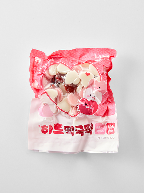 [팩당 1,980원] 하트 모양 떡국떡