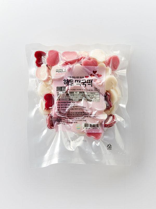 하트 모양 떡국떡 300g