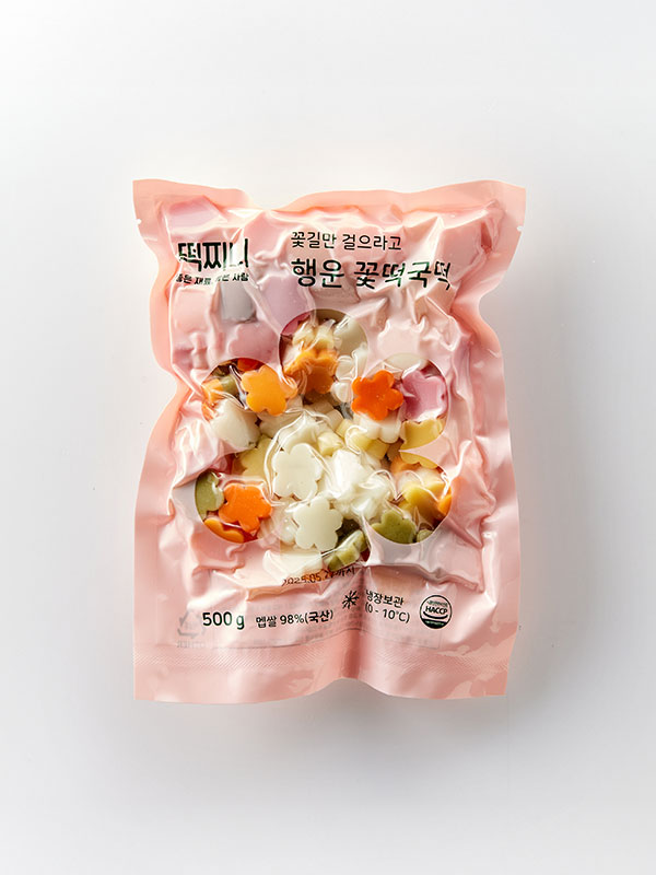 꽃길 행운 꽃 모양 떡국떡 500g