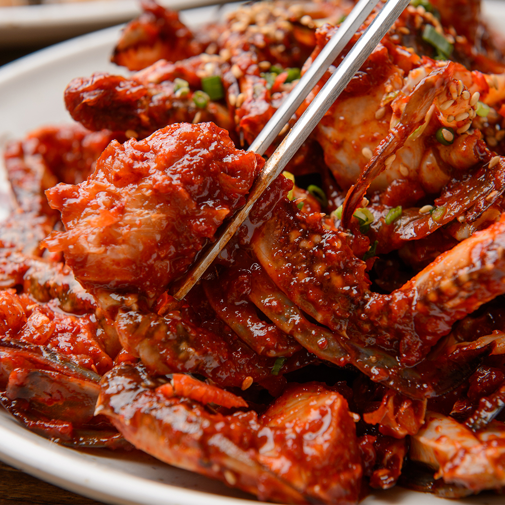 한장금 수제 실속형 간장 암꽃게장 양념게장 2kg