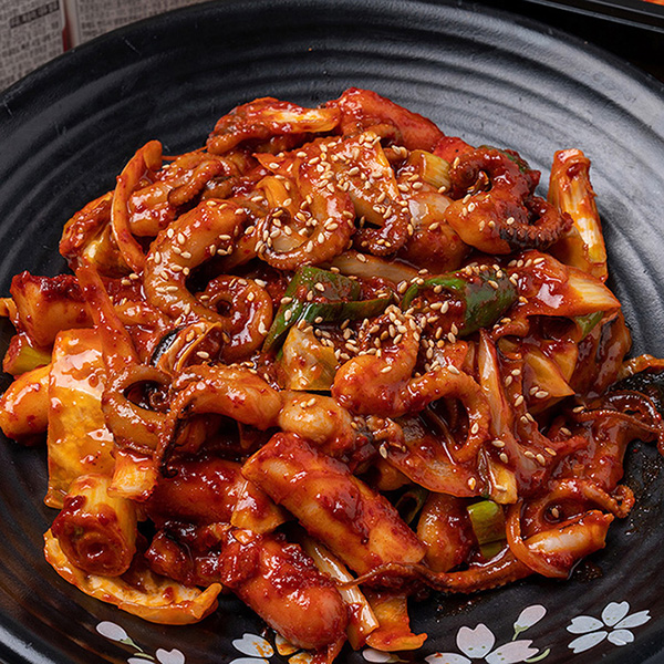 하남 맛집 캠핑 집들이 5분 원팩 매콤 달콤 밥도둑 오징어 볶음 350g 1-2인분 X 3팩