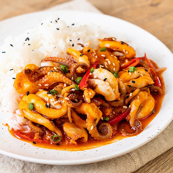 하남 맛집 캠핑 집들이 5분 원팩 매콤 달콤 밥도둑 오징어 볶음 350g 1-2인분 X 3팩