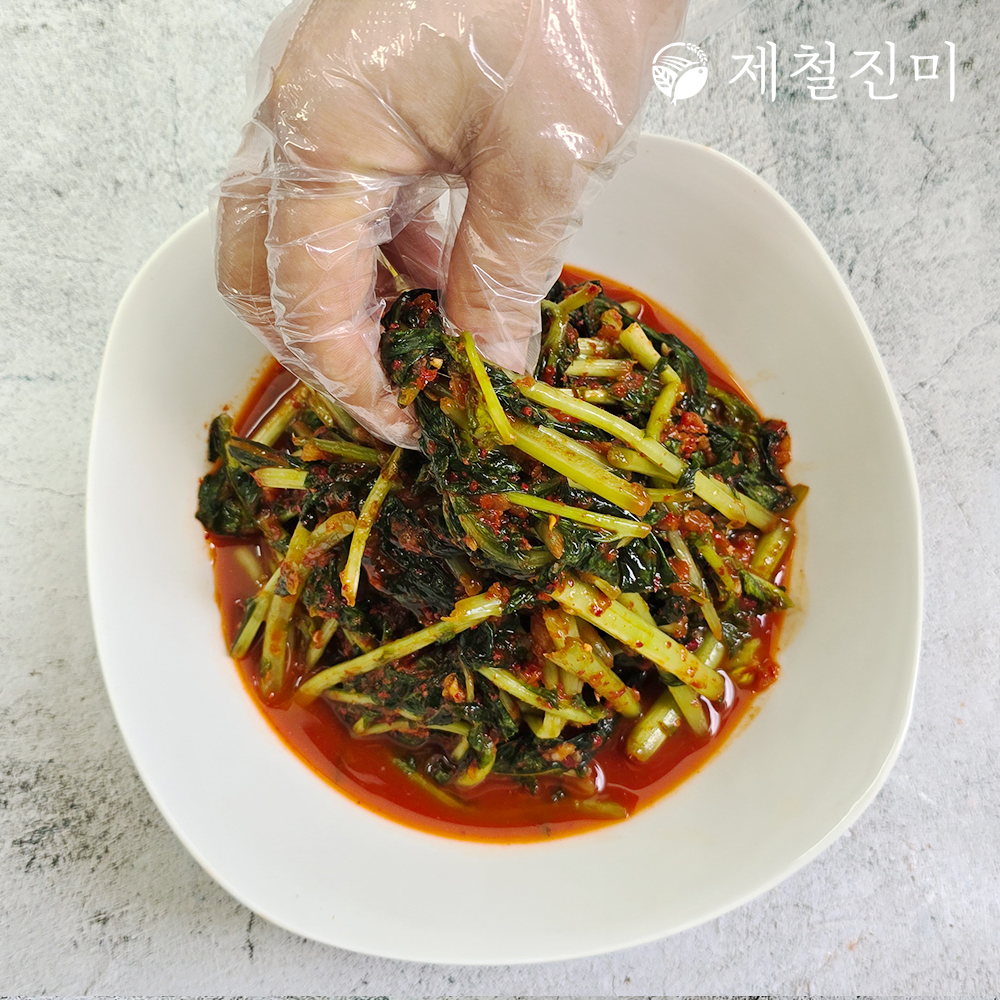 제철진미 100% 국내산 재료로 맛깔나게 갓담근 프리미엄 열무김치 2kg 4kg