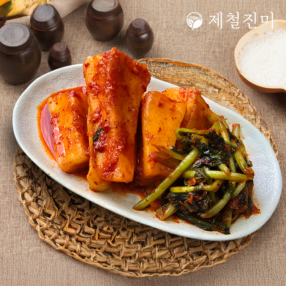 제철진미 100% 국내산 재료로 맛깔나게 갓담근 프리미엄 총각김치 2kg 4kg