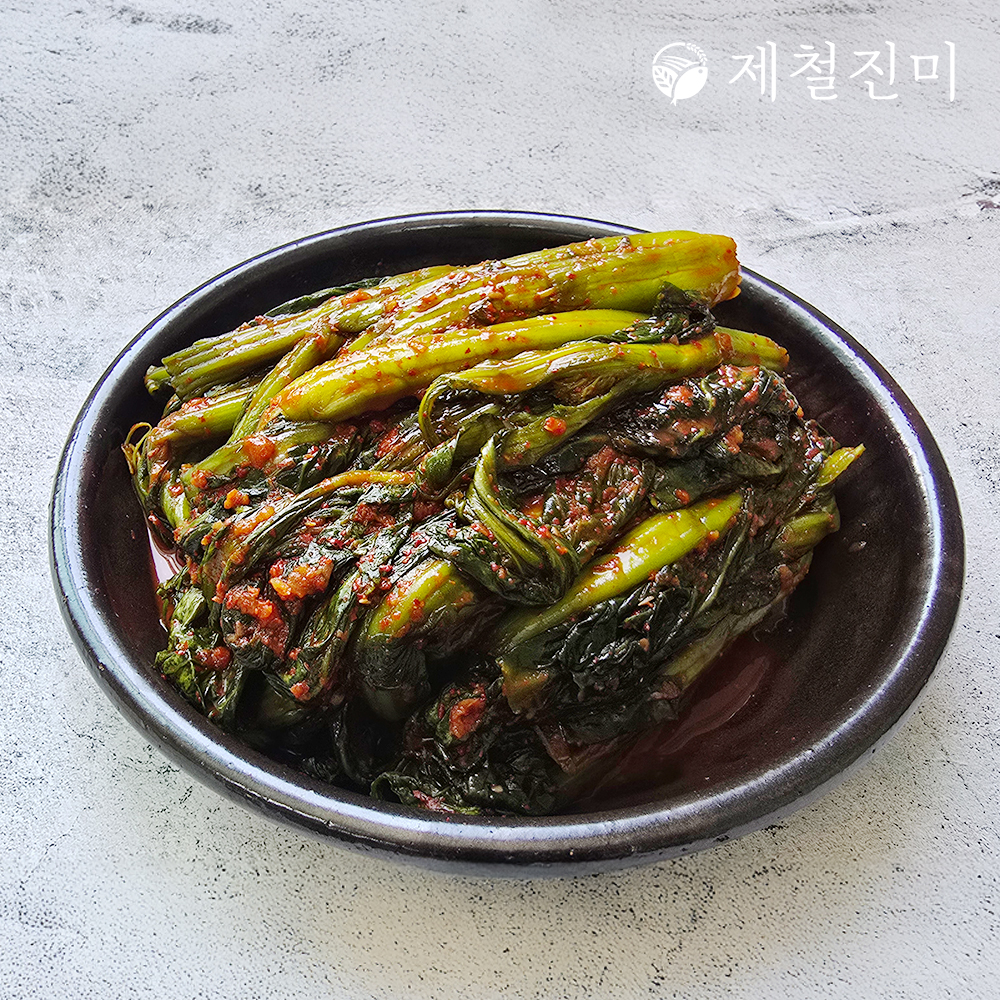 제철진미 100% 국내산 재료로 맛깔나게 갓담근 돌산 갓김치 2kg 4kg