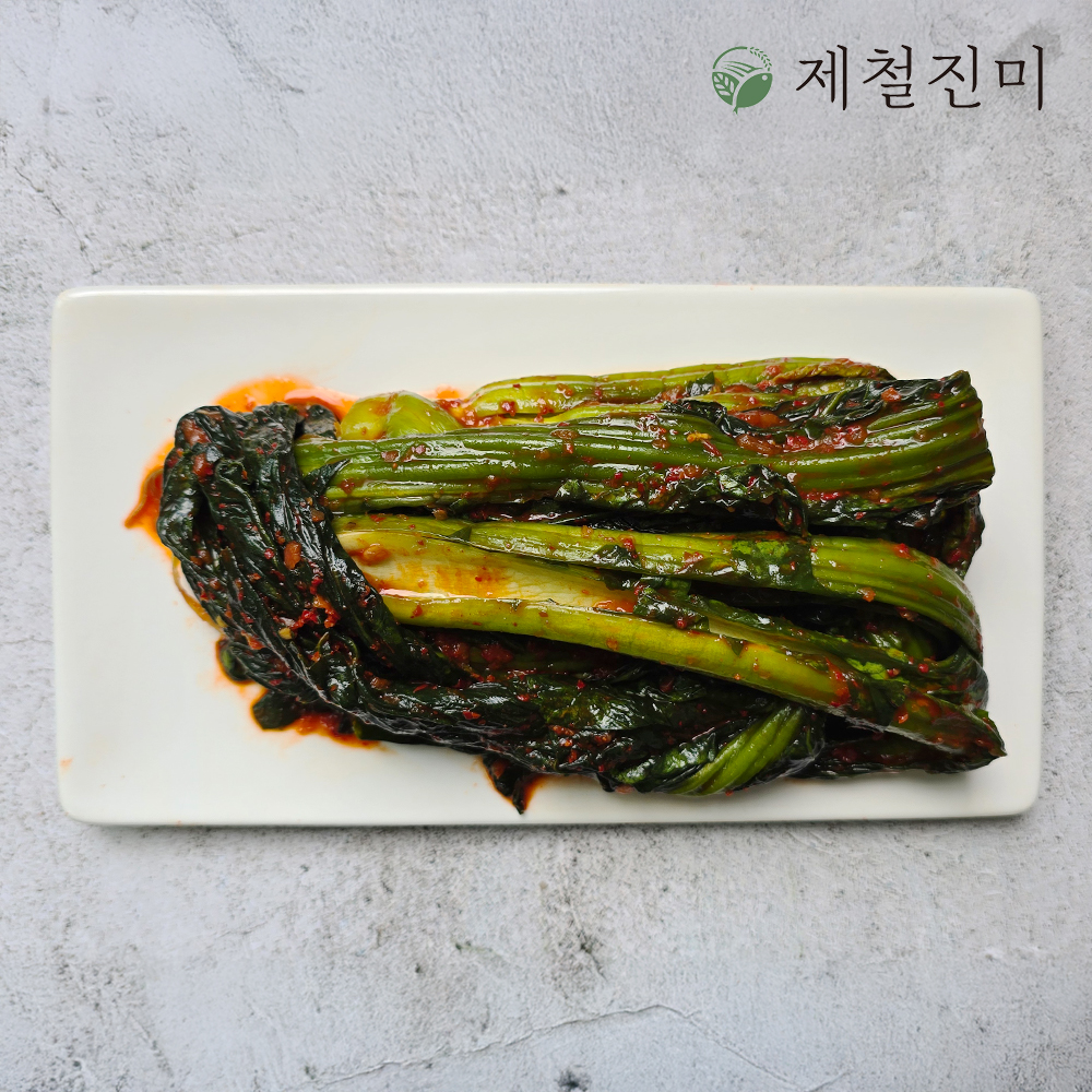 제철진미 100% 국내산 재료로 맛깔나게 갓담근 돌산 갓김치 2kg 4kg