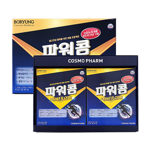 [코스모팜X보령헬스케어] 파워콤 2개월분(20g x 60포) 빠른피로회복 수험생 직장인 병중병후 영양공급