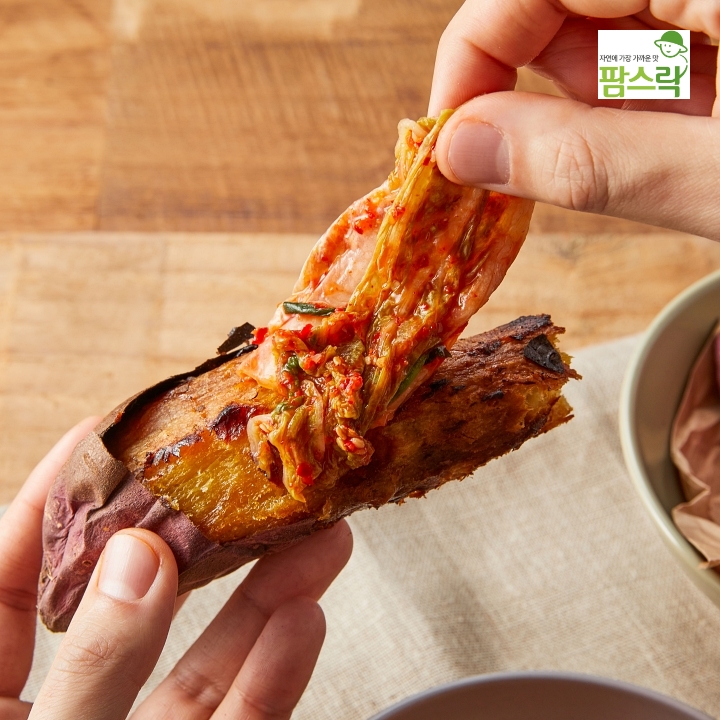팜스락 여수 돌산 삼채 썰은 배추김치500g