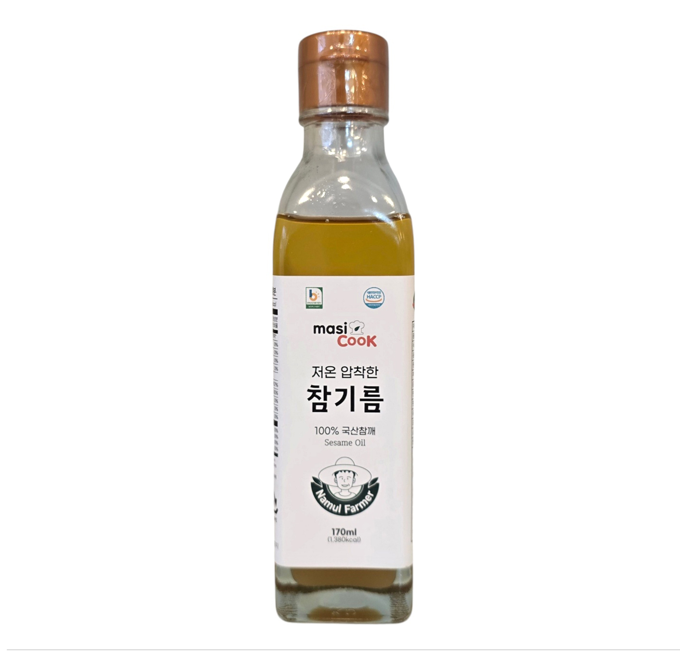masiCook 마시쿡 저온착즙으로 짠 참기름 170ml