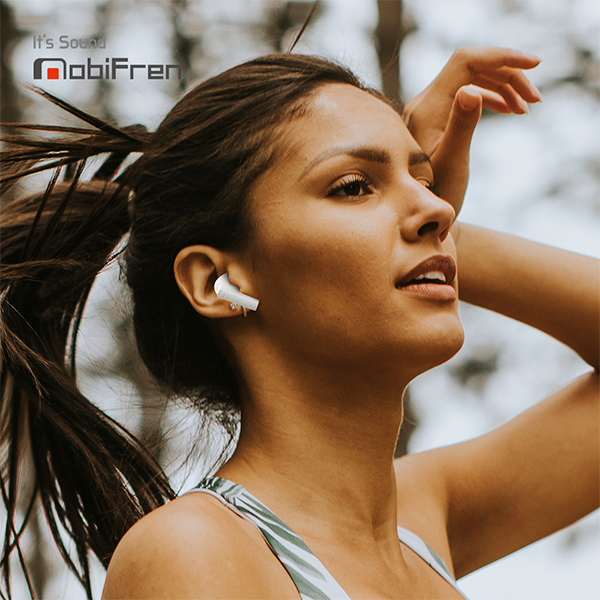 [모비프렌] 음질좋은 무선이어폰 포켓 MFB-T3300 투명케이스 TWS 운동용 인강용 게이밍헤드셋