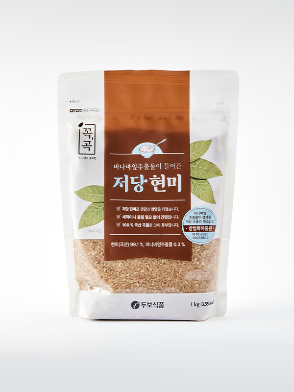[7%쿠폰] 꼭곡 씻어나온 저당 현미 (1kg)